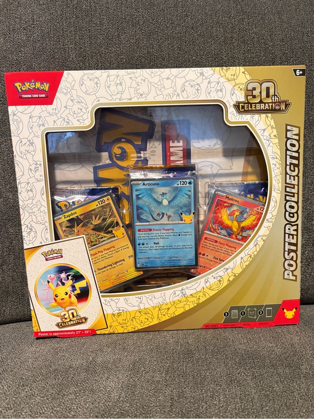 Pokémon 30th Celebration Poster Collection *Sealed* - Gold, White NWT
